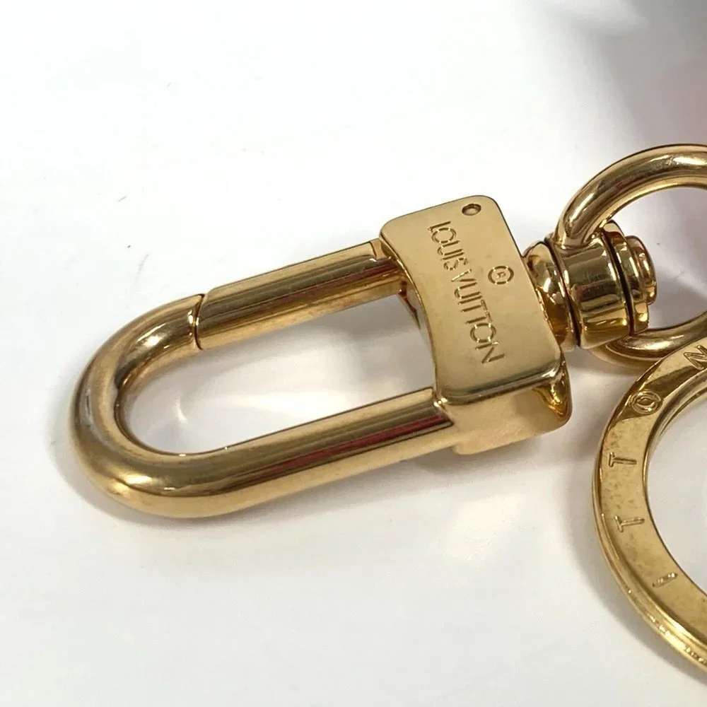 LOUIS VUITTON Brown Monogram Canvas Bag Charm